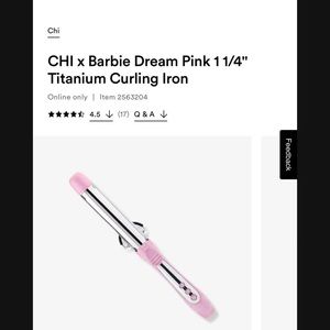 Chi x Barbie curling iron 💕